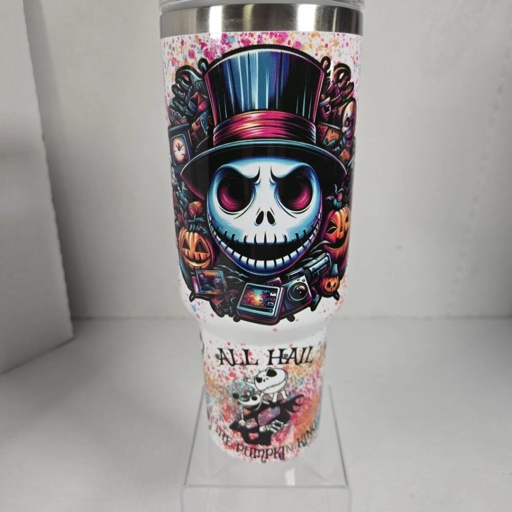 Disney Nightmare Before Christmas Jack Skellington 40oz Insulated Tumbler NEW